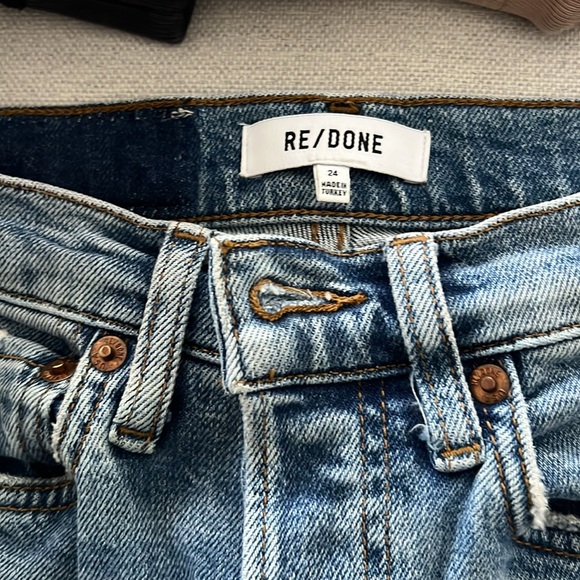 RE/DONE
High-Rise Distressed 70s Stovepipe Jeans - Picture 2 of 6